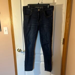 American Eagle Outfitters Blue Jeggings Skinny Jeans Modern Fit